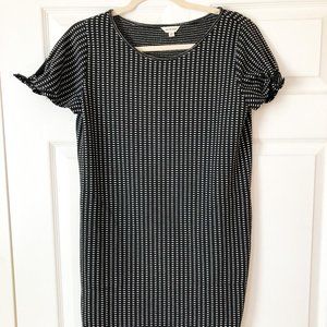 Black and White Mini Dress